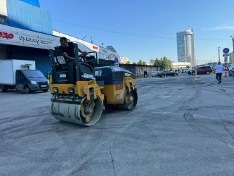 Асфальтирование парковки гипермаркета