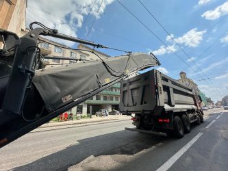 Асфальтирование парковки гипермаркета